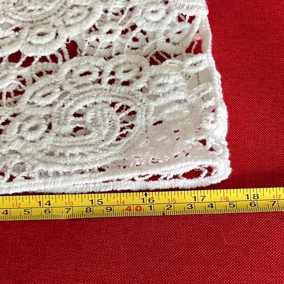 Cotton white crocheted summer shrug - Picture 5 of 6